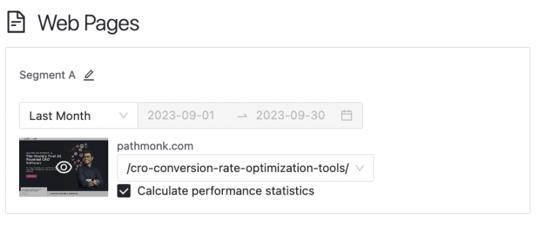 View Your Web Pages on Pathmonk Intelligence